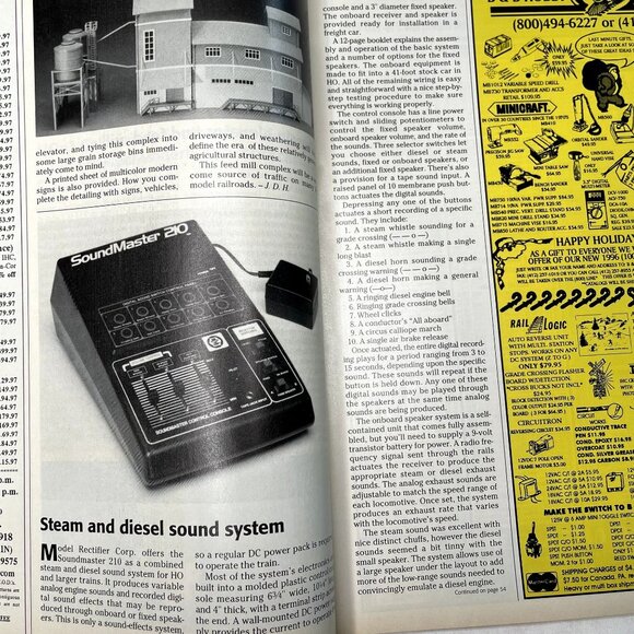 Model Railroader Magazine Back Issue u January 1996 Vol 63 No 1  Foldout Sp0eedl - Picture 9 of 12